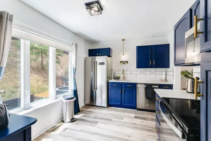 Smart Refrigerator, dish soap, hand soap, kid dinning sets, coffee mugs, water glasses, wine glasses, dinning plate sets.