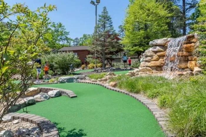 Mini golf, go-karts, and bumper cars are all available at the top of the mountain