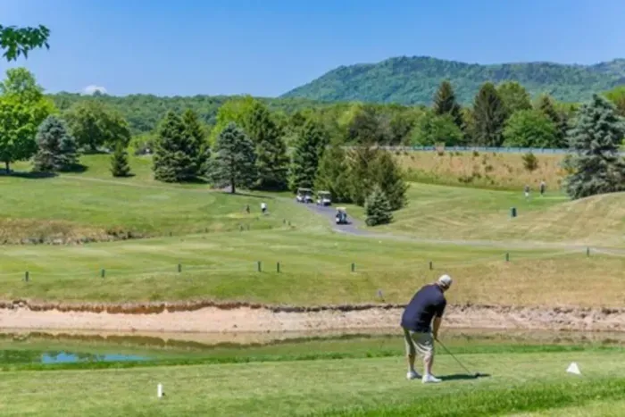 Two golf courses on the mountain