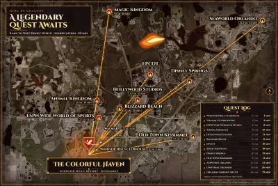 Location Map: 8 min to Walt Disney World, with Magic Kingdom, EPCOT, Hollywood Studios, and Animal Kingdom all within about 20 minutes. Walmart is 4 min away and the Windsor Hills Clubhouse just 3 min!