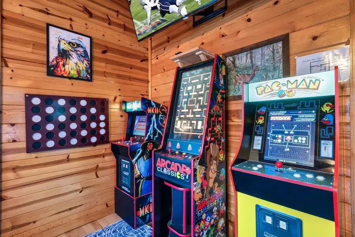 Multi Cade, mortal kombat, pac man deluxe, and sit down pac man not included in picture