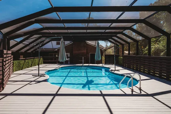 Screened in pool ready for you!