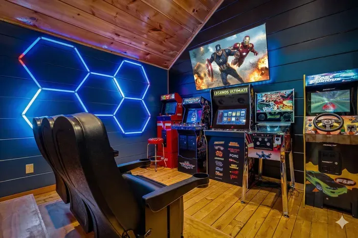 Neo Geo, NFL Blitz, Legends Ultimate, Virtual Pinball and Fast and the Furious Racing Simulator