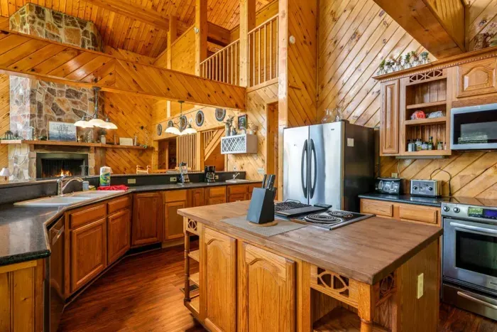 One of two full kitchens to cook for the entire group 