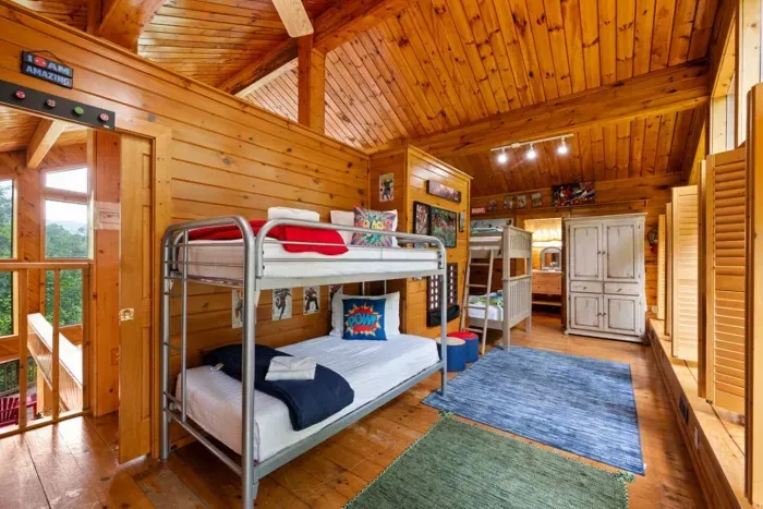 Dual bunk beds for kids 