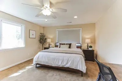 Bedroom and Bathroom in shared house