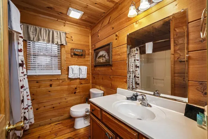 Second bathroom with shower 