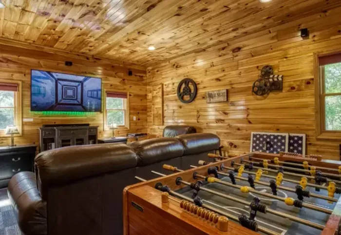 Movie area in game room