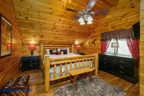 Upstairs bedroom with ensuite bathroom