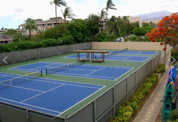 Tennis courts available with your stay 