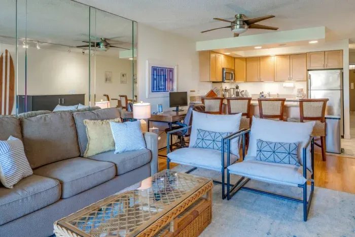 Generous seating for entertaining and enjoying the view!