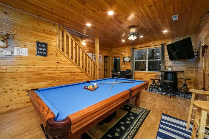 Stream TV or your favorite game while waiting for your turn on the pool table 