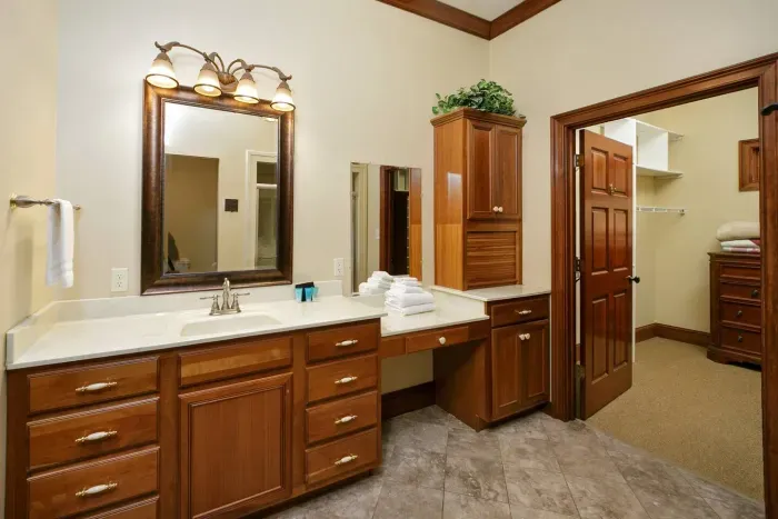 1 of 2 bathrooms in bedroom one