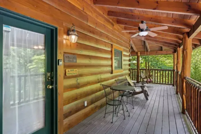 Deck view in the summer 