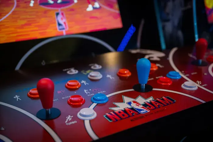 Retro NBA Jam arcade adds a fun, nostalgic game-room experience