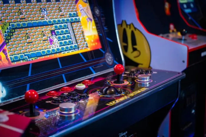Retro arcade gaming setup for fun-filled guest entertainment