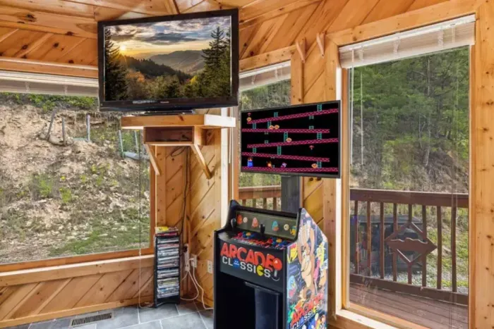 Play the arcade while waiting for your turn on the pool table!