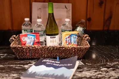 A warm welcome awaits — complimentary treats to start your stay on a cozy note.”