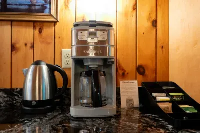 Morning made easy with a fully stocked coffee & tea station—your cozy start to the day.