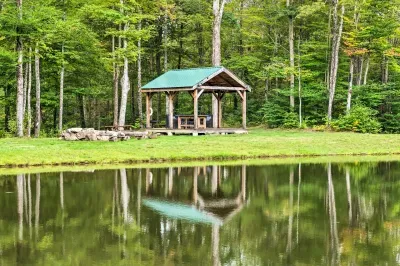 Your go-to spot by the pond—sip, snack, and slow down under the pavilion while the world fades into birdsong and breeze.