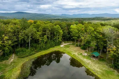 Your own little world—water, woods, and a tucked-away pavilion where time slows down and everything feels a bit lighter.