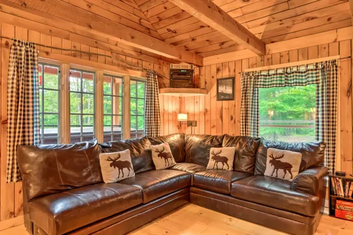 Kick back, slow down, and feel right at home—this warm, inviting living space is made for relaxing nights, great conversations, reading a good book and making memories that linger long after your stay.
