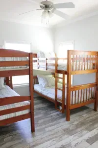 The kids’ favorite hangout – 4 comfy bunks and a pack ’n play for the littlest travelers