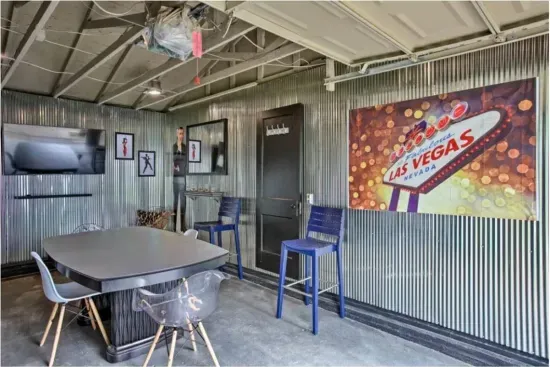 Holy Cow Side Garage Dining - Game TV Room