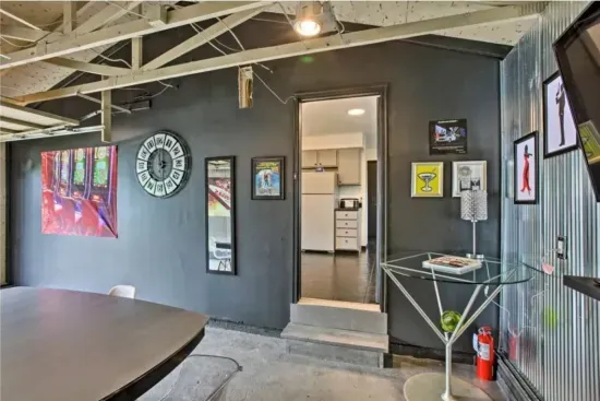 Holy Cow Side Garage Dining - Game TV Room