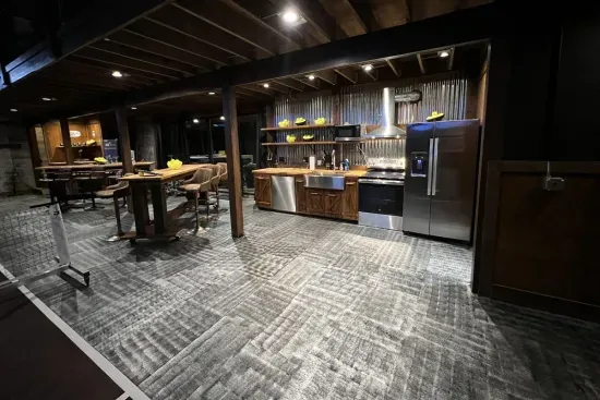 Nature's Ridge TC Pickleball Lodge | Pickleball Barn Courtside Kitchen | Viewing | Dining
