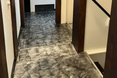 Main Floor Connecting Hallway | Stairs to Walk-out Level Bunk Rooms