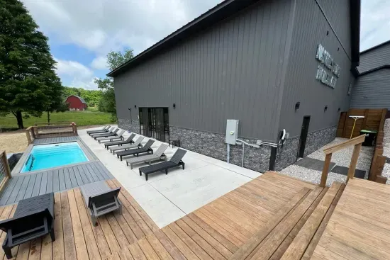 Nature's Ridge TC Pickleball Barn - Private Container Pool
