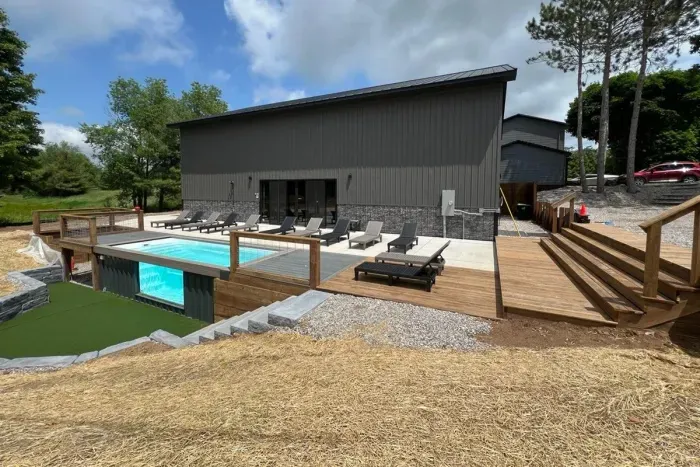 Nature's Ridge TC Pickleball Barn - Private Container Pool