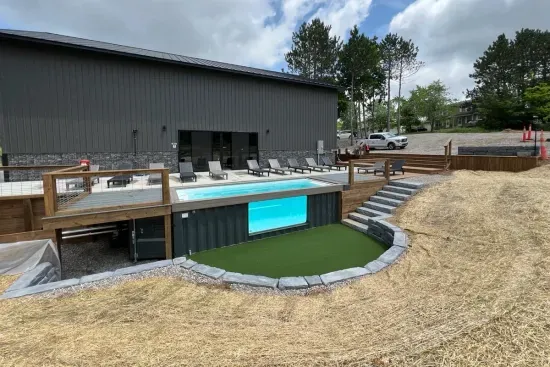 Nature's Ridge TC Pickleball Barn - Private Container Pool