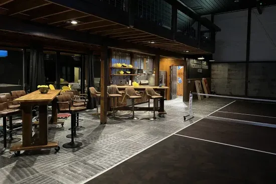 Nature's Ridge TC Pickleball Lodge | Pickleball Barn Courtside Kitchen | Viewing | Dining