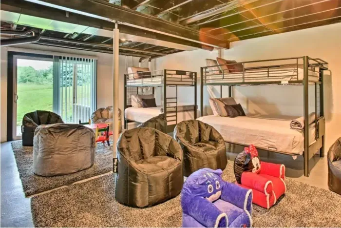 Holy Cow Bunk Family Room Walk-out Level(Sleeps 4)