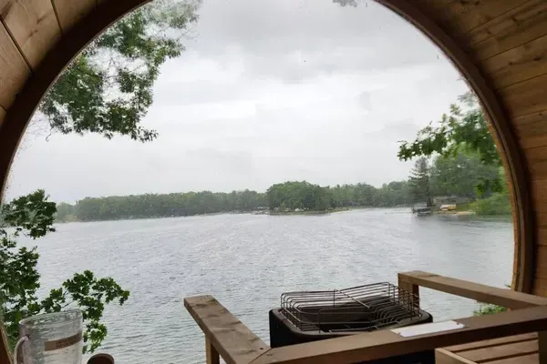 Slice-of-Heaven TC | Spa Retreat | Silver Lake Cottage Even on a rainy day, it's a beautiful spot to pamper yourself!