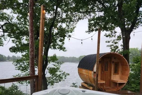 Slice-of-Heaven TC | Spa Retreat | Silver Lake Cottage Don't let a rainy day dampen your vacation vibe, enjoy the view and relax!