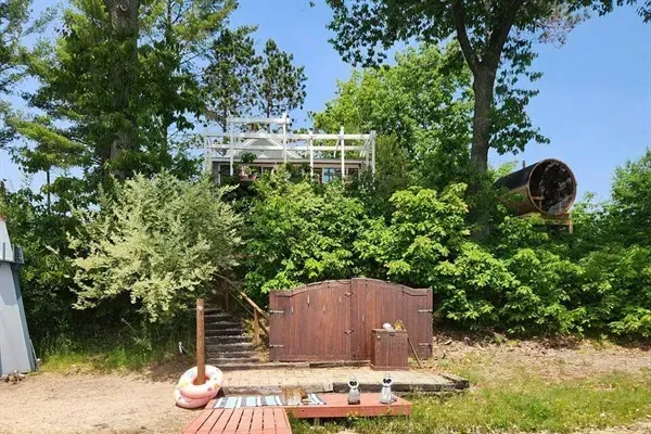 Slice-of-Heaven TC  | Spa Retreat | Silver Lake Cottage Views from dock, facing North at the Cottage. 