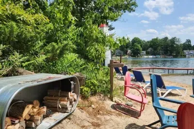 Slice-of-Heaven TC | Spa Retreat | Silver Lake Cottage Hot Tub | Barrel Sauna Full Window Lake Views | Cold Plunge Barrel Firewood bundles provided for purchase on site from local supplier. There are several local firewood suppliers nearby too.