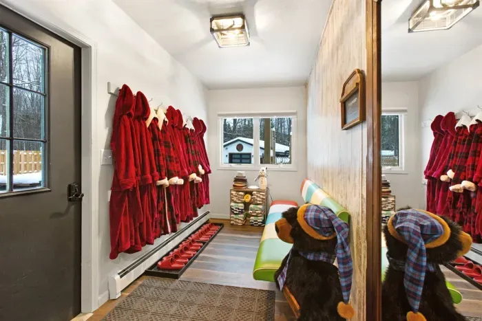 Main Entry | Pool Towels provided | Sauna Robes and Crocs for use during stay!