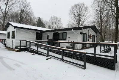 Lake Ann Lodge Wheelchair Ramp(s) to Main Entrance & Back Deck