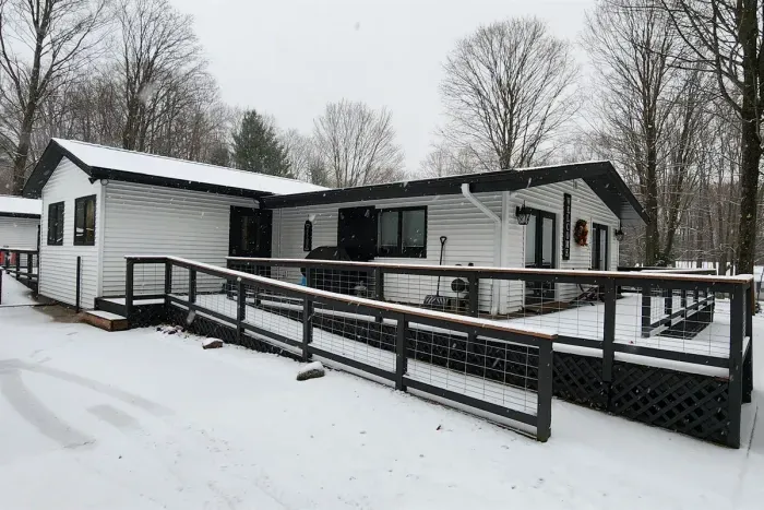 Lake Ann Lodge Wheelchair Ramp(s) to Main Entrance & Back Deck