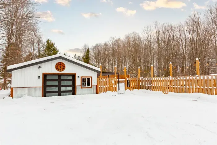 Lake Ann Lodge | Yogo Studio Lounge House | Parking Lot