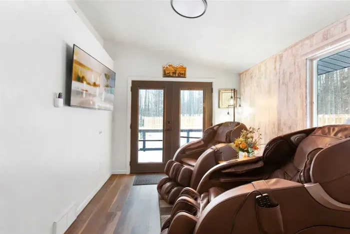 Lake Ann Lodge Family Spa Retreat House | Adventure North Vacation Rentals | Full Body Massage Chairs | Relax | Refresh | Renew