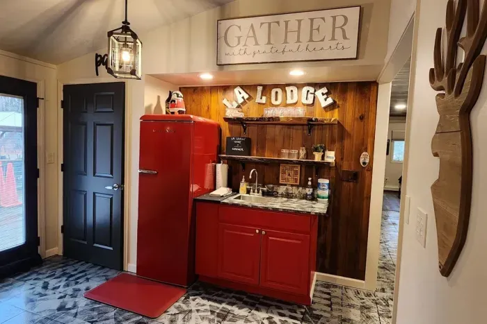 Dining Area Wet Bar Hallway to Main Floor Bedroom Wing