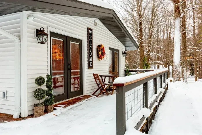 Lake Ann Lodge | Winter View | Step Free Access Game Massage Rooms