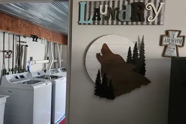 Walk-out Level Laundry Room