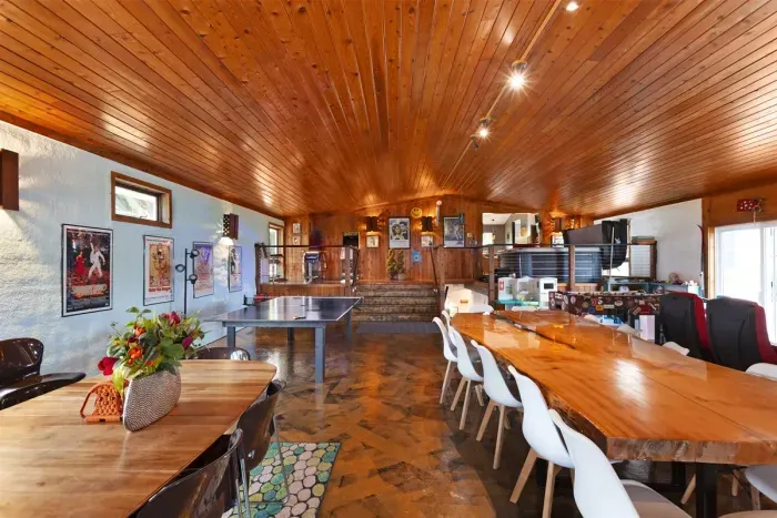 Game Room | Ping-pong Table | Foosball | Air Hockey | Pool Table | Darts | Ring-hook | Kids Play Area | Arcade Games | 2- Smart TV's | XBox | Movie Chairs | Hot Tub (4-6 ppl) | Dining for 30+