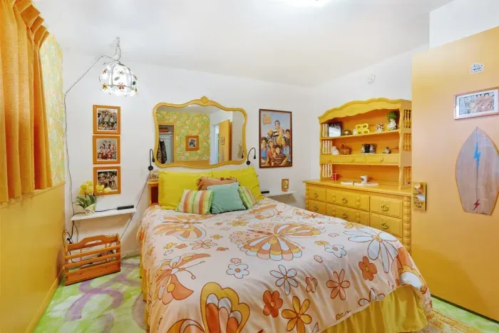 Marsha Brady Queen Bedroom | Main Floor Bedroom Wing, across from Partridge Family Bedroom Suite